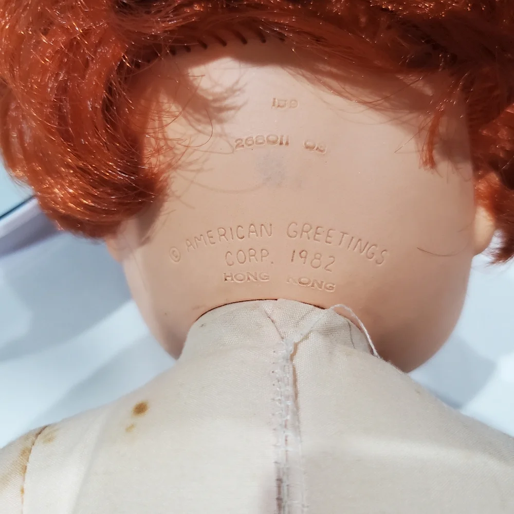 Strawberry Shortcake Blow a Kiss Baby Doll 14” American Greetings Kenner 1982